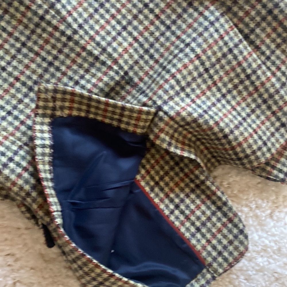 J. Crew Plaid Blazer with Gold Buttons - Picture 6 of 6